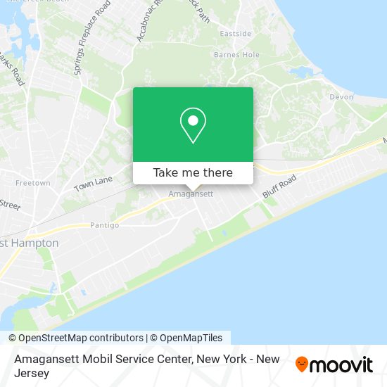 Amagansett Mobil Service Center map