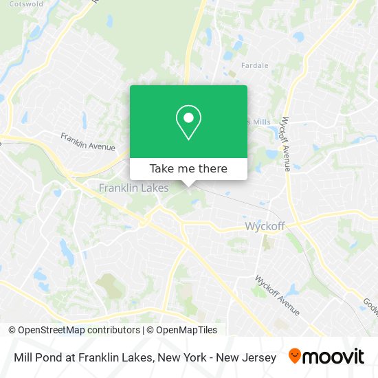 Mill Pond at Franklin Lakes map