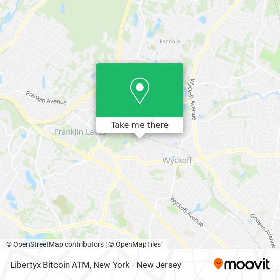 Mapa de Libertyx Bitcoin ATM