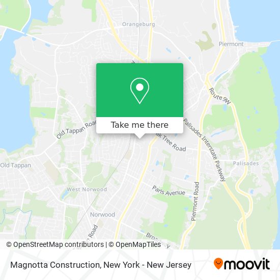 Magnotta Construction map