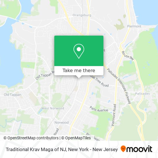 Traditional Krav Maga of NJ map