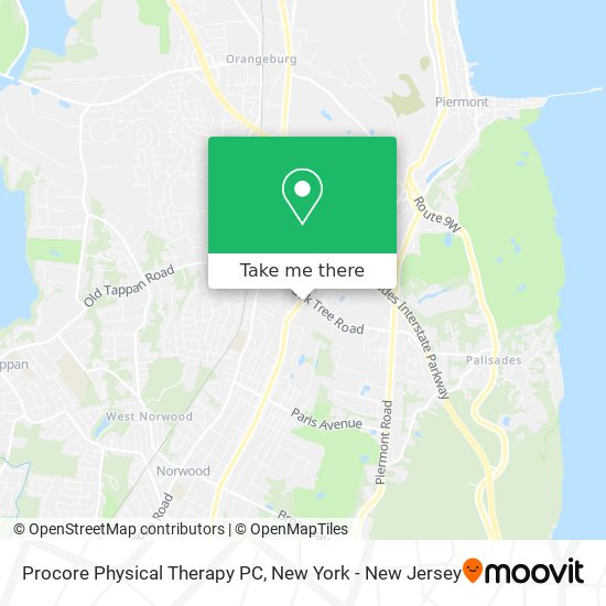 Procore Physical Therapy PC map