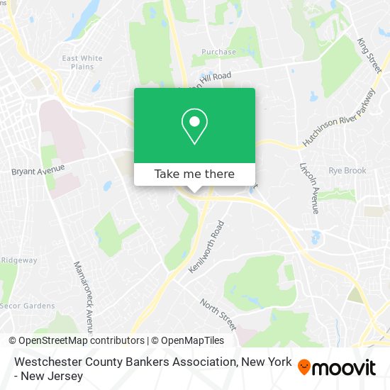 Westchester County Bankers Association map