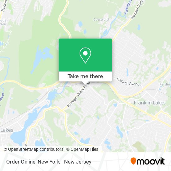 Order Online map