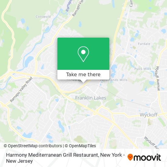 Harmony Mediterranean Grill Restaurant map