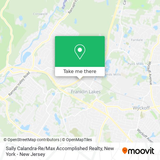 Sally Calandra-Re / Max Accomplished Realty map