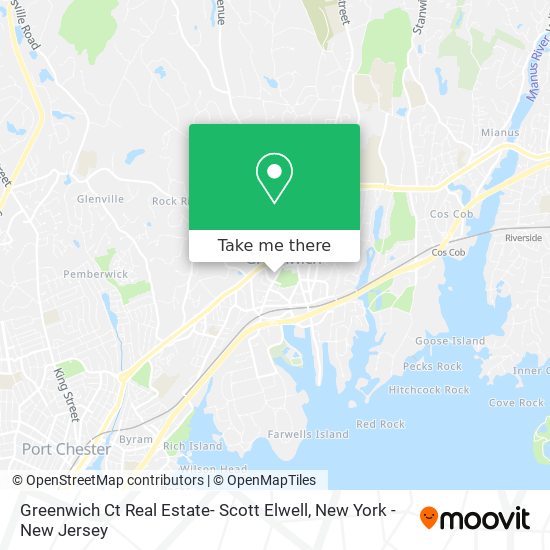 Mapa de Greenwich Ct Real Estate- Scott Elwell