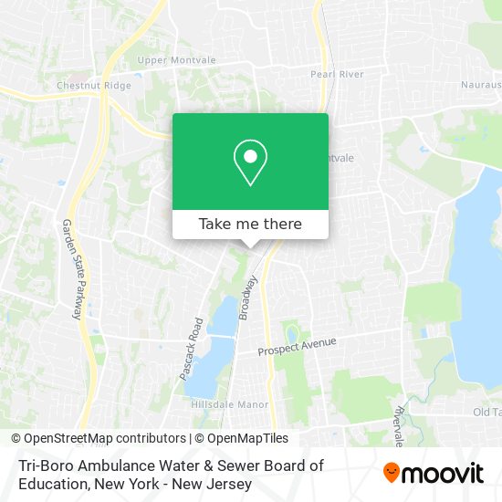 Tri-Boro Ambulance Water & Sewer Board of Education map