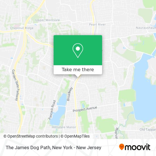 The James Dog Path map