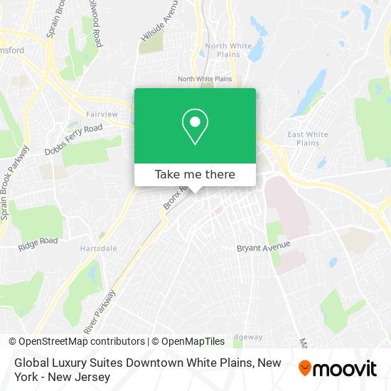 Mapa de Global Luxury Suites Downtown White Plains