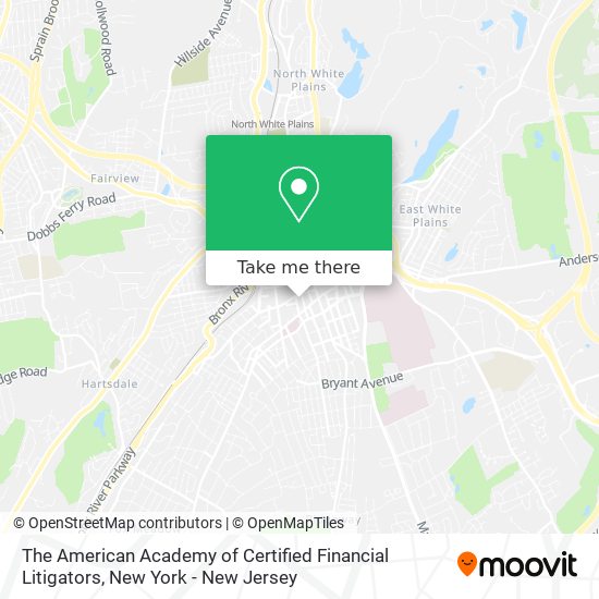 The American Academy of Certified Financial Litigators map