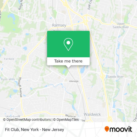 Fit Club map