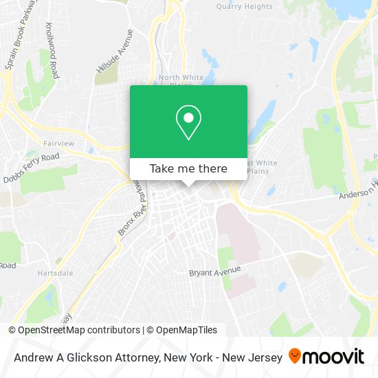 Andrew A Glickson Attorney map