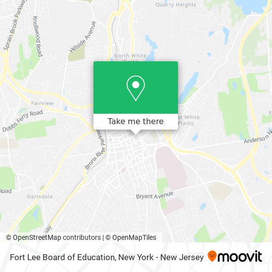 Fort Lee Board of Education map