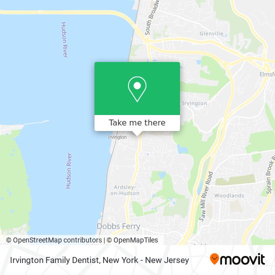 Irvington Family Dentist map