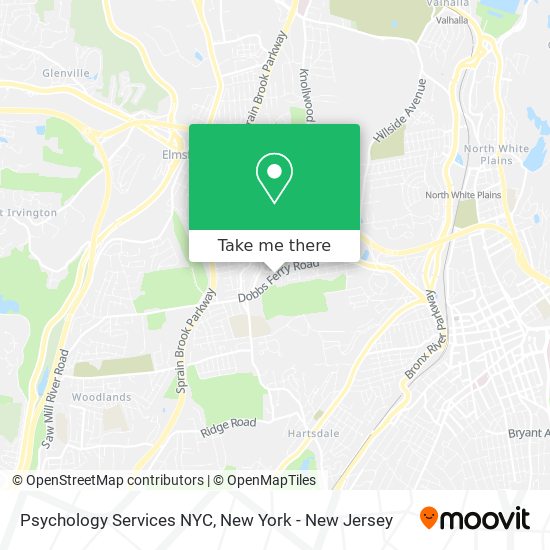 Psychology Services NYC map