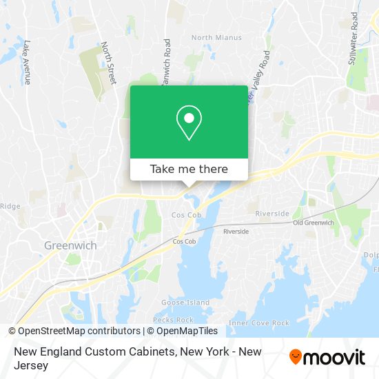 New England Custom Cabinets map