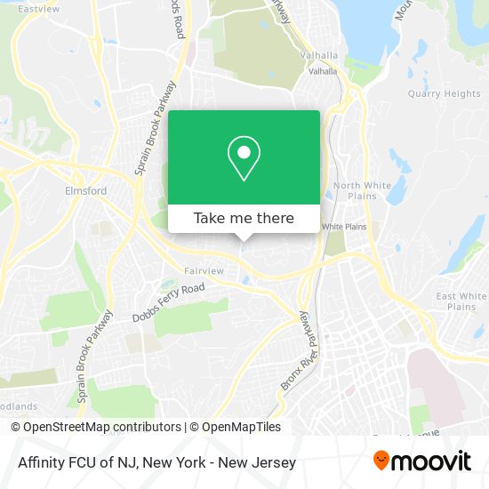 Affinity FCU of NJ map