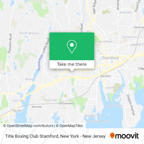 Mapa de Title Boxing Club Stamford