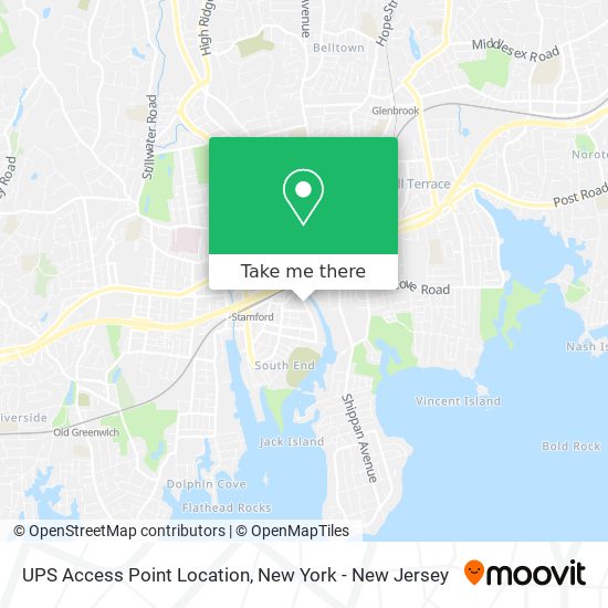 Mapa de UPS Access Point Location