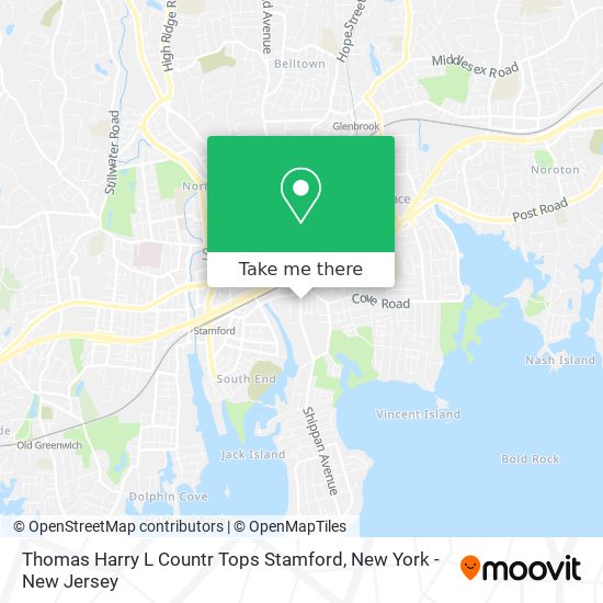 Thomas Harry L Countr Tops Stamford map