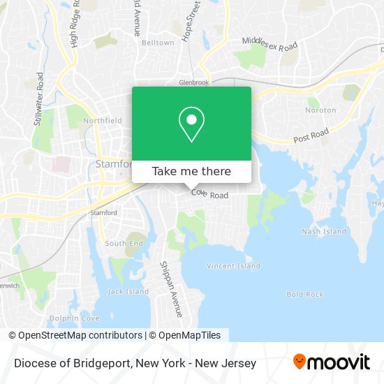 Mapa de Diocese of Bridgeport