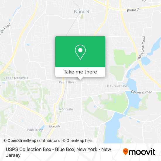 USPS Collection Box - Blue Box map