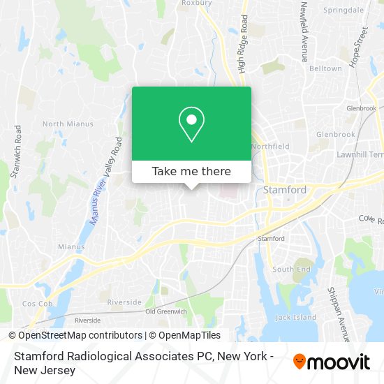 Mapa de Stamford Radiological Associates PC