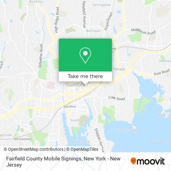 Mapa de Fairfield County Mobile Signings