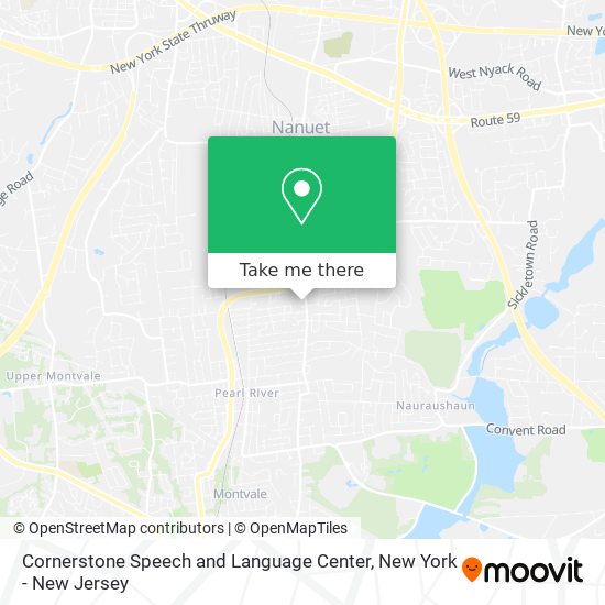 Mapa de Cornerstone Speech and Language Center