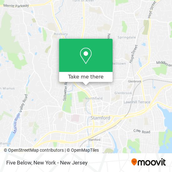 Five Below map