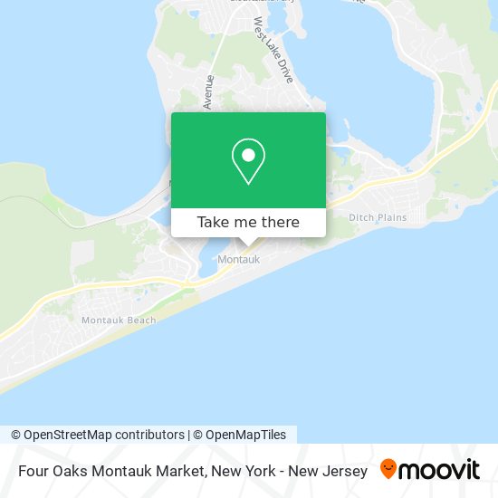 Mapa de Four Oaks Montauk Market