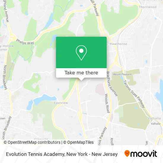 Evolution Tennis Academy map