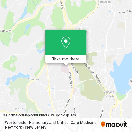 Westchester Pulmonary and Critical Care Medicine map