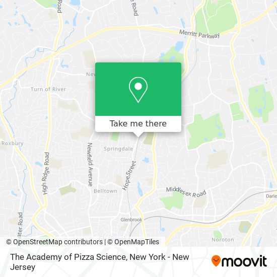 The Academy of Pizza Science map