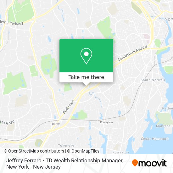 Mapa de Jeffrey Ferraro - TD Wealth Relationship Manager