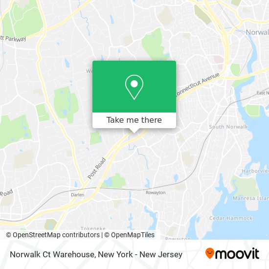 Norwalk Ct Warehouse map