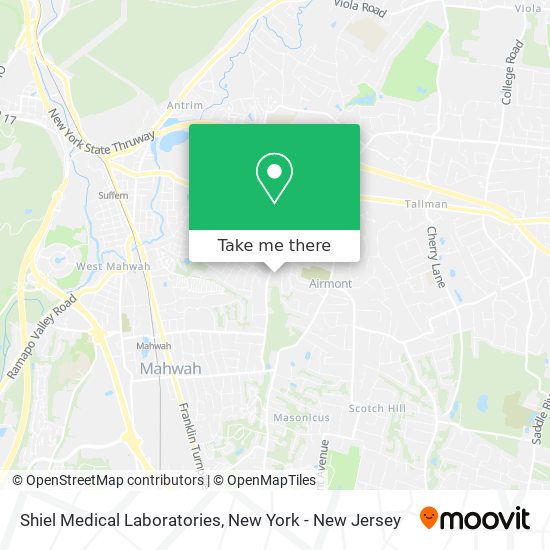 Shiel Medical Laboratories map