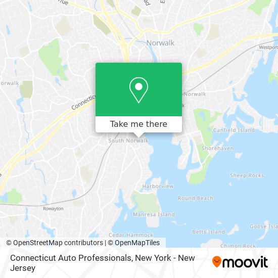 Mapa de Connecticut Auto Professionals