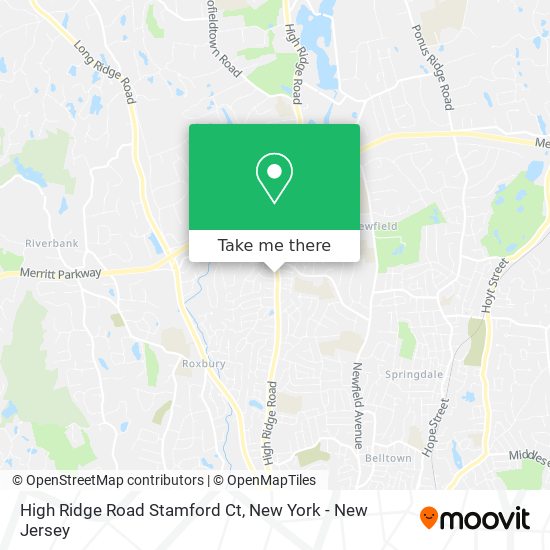 Mapa de High Ridge Road Stamford Ct
