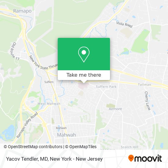 Yacov Tendler, MD map