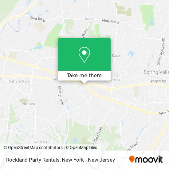 Mapa de Rockland Party Rentals