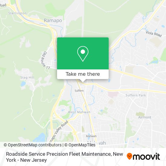 Roadside Service Precision Fleet Maintenance map