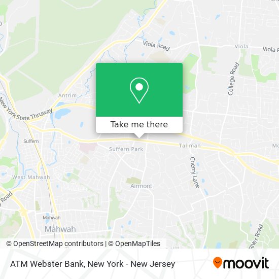 ATM Webster Bank map