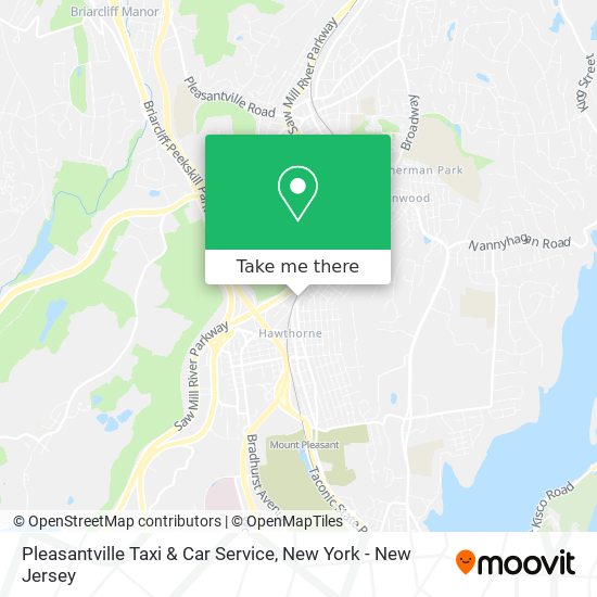 Pleasantville Taxi & Car Service map