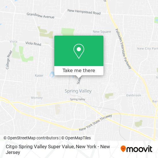 Mapa de Citgo Spring Valley Super Value