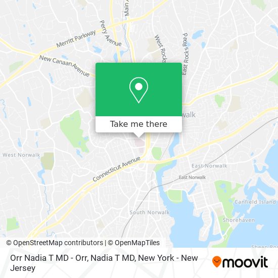 Orr Nadia T MD - Orr, Nadia T MD map