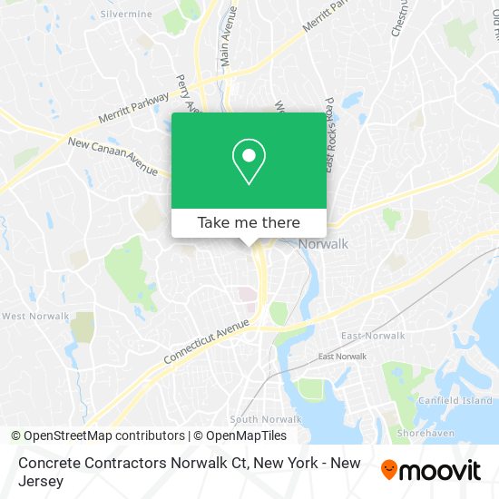 Concrete Contractors Norwalk Ct map