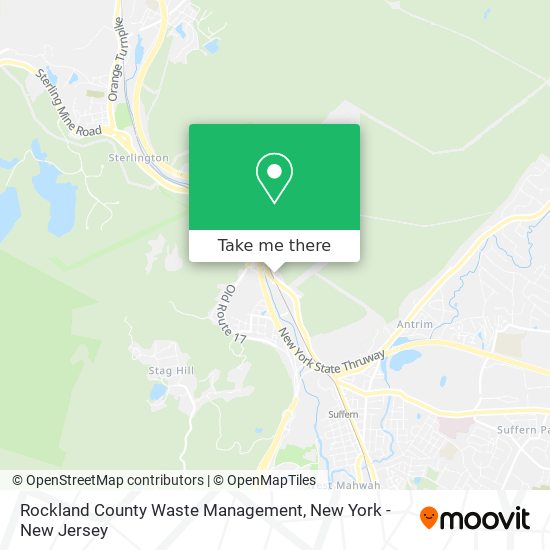 Rockland County Waste Management map