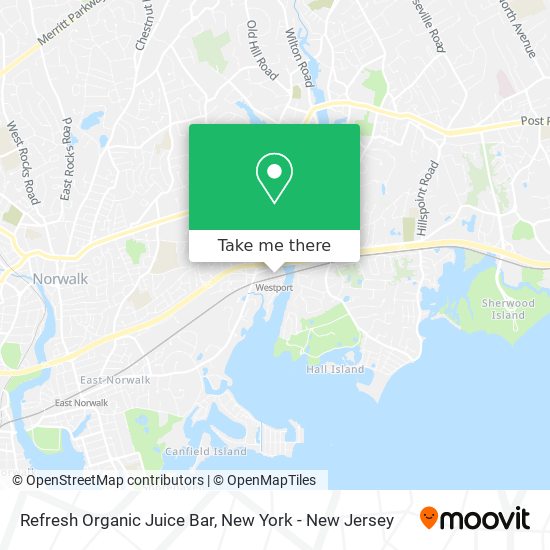 Refresh Organic Juice Bar map